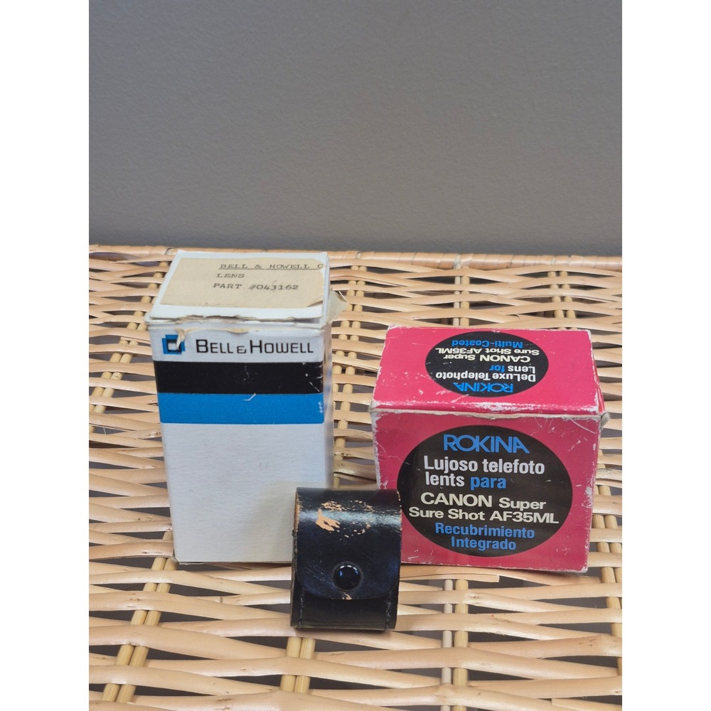 Rokina Deluxe Telephoto Lens for Canon Super Sure Shot AF35ML & Bell Howell Lens